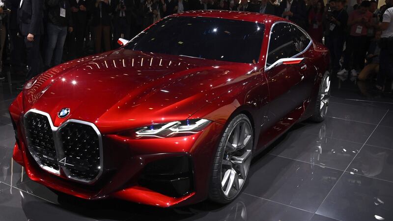 BMW Concept 4 car on display at the Frankfurt motor show. Photograph: Tobias Schwarz/AFP/Getty Images