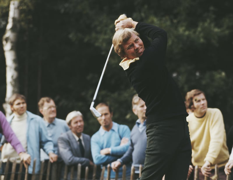 John Mahaffey of the United States during the Piccadilly World Match Play Championship held on 9th October 1975 at The Wentworth Golf Club in Virginia Water, United Kingdom. (Photo by Tony Duffy/Allsport/Getty Images)