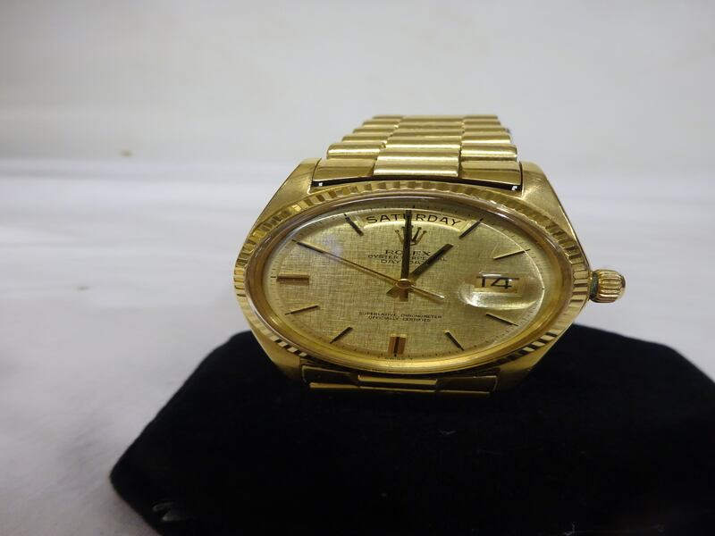 Lynes and Lynes's online auction includes an 18ct gold men’s Rolex watch (€8,000-€12,000)