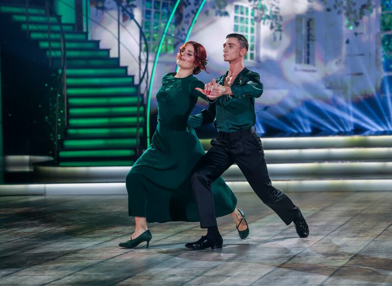 Jack Woolley with Alex Vladimirov during Dancing with the Stars.
Photograph: Kyran O’Brien/kobpix 