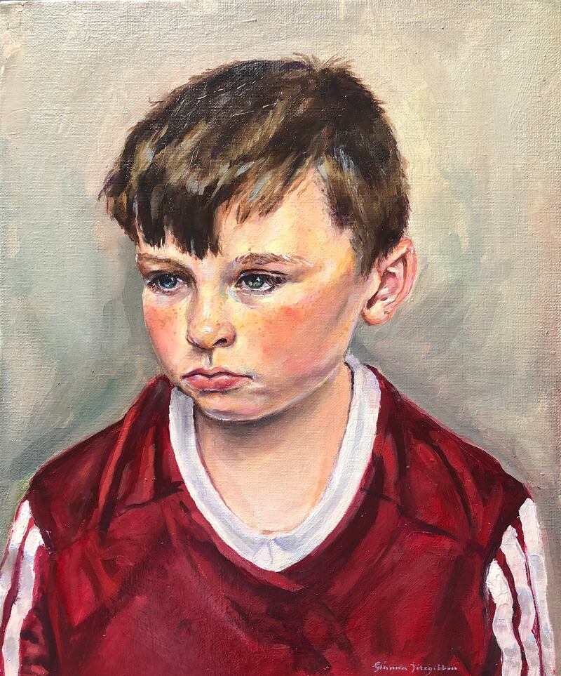 Gianna Fitzgibbon (Kerry), Portrait of my Baby Brother, oil on canvas