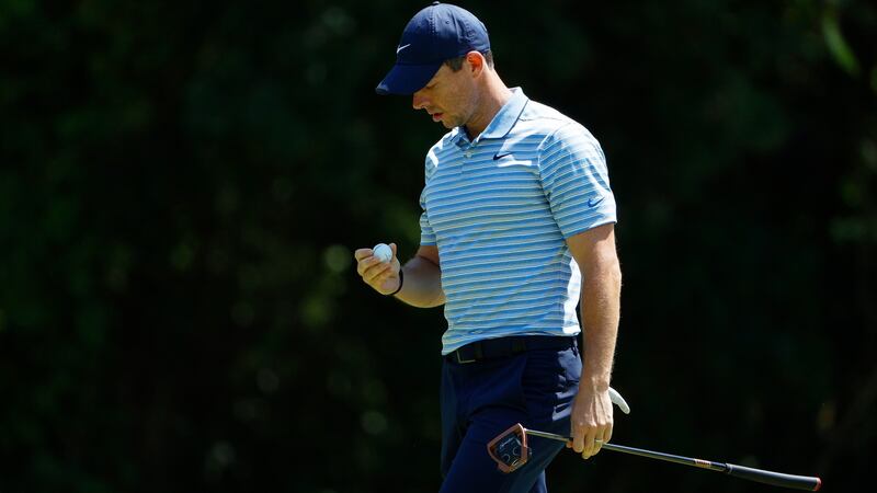 Rory McIlroy is three strokes off the lead in Texas. Photograph: Tom Pennington/Getty