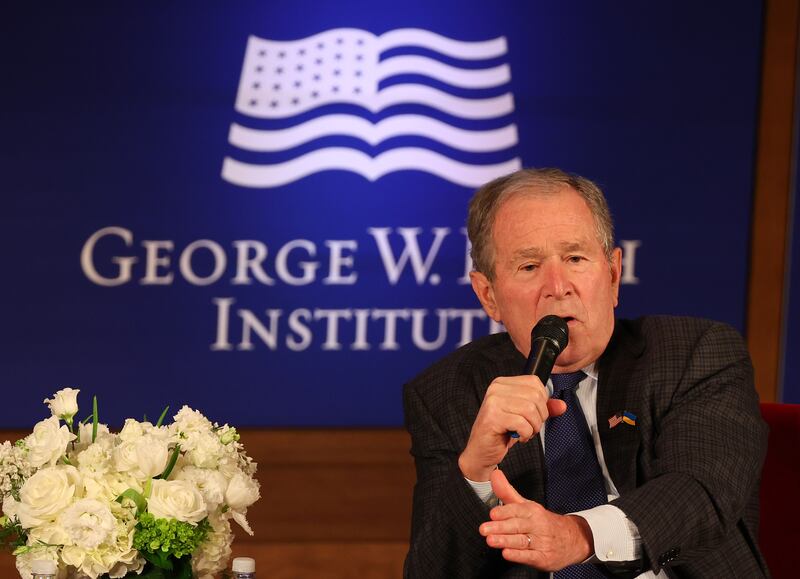 Former US president George W Bush has argued that history will render its own verdict on the Iraq invasion and that it may take generations. Photograph: Richard Rodriguez/Getty Images