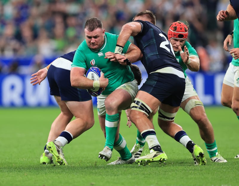 Ireland’s Dave Kilcoyne refers to Peter O'Mahony as 'one of my best friends'. Photograph: Billy Stickland/Inpho