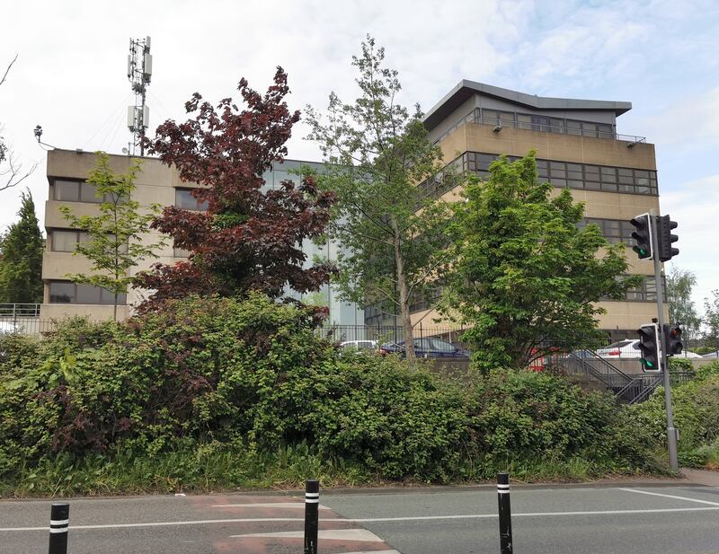 Dolcain House building in Clondalkin which is due to be converted into temporary emergency accommodation. Photograph: Gareth Chaney/Collins Photos