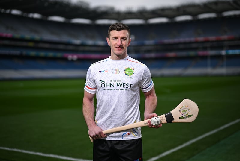 Cork's Pat Horgan at the launch of John West Féile 2025 at Croke Park. 'We have a really strong panel, that’s one thing we do have.' Photograph: David Fitzgerald/Sportsfile 