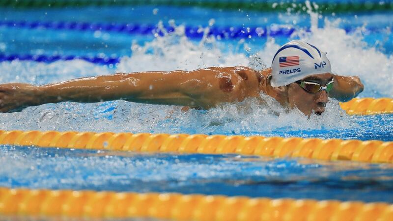 Michael Phelps has the arm span of an albatros.  Photograph: Reuters/Dominic Ebenbichler