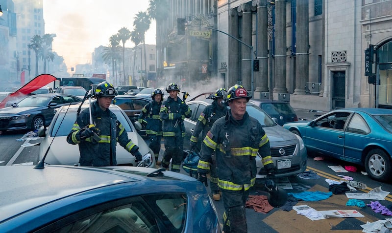 9-1-1: the LA-set drama suggested that first responders could handle any cataclysm. Photograph: Jack Zeman/Fox