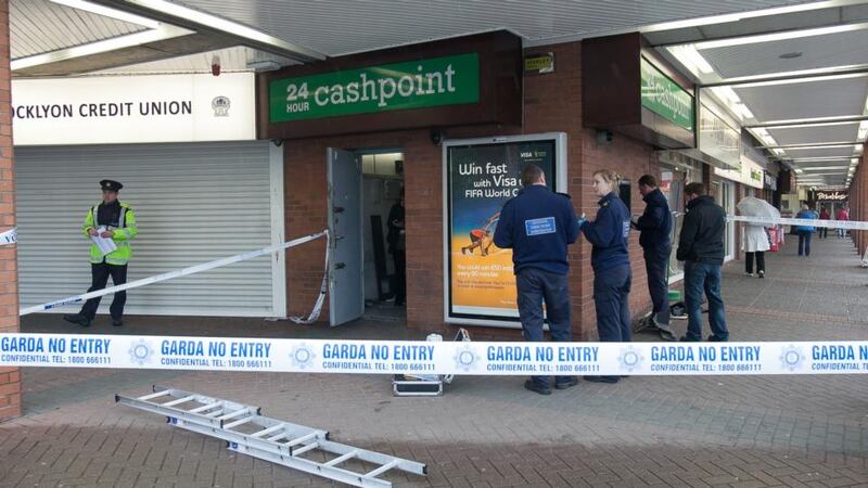 Gardaí  investigate at Knocklyon Shopping Centre today Photograph: Gareth Chaney/Collins