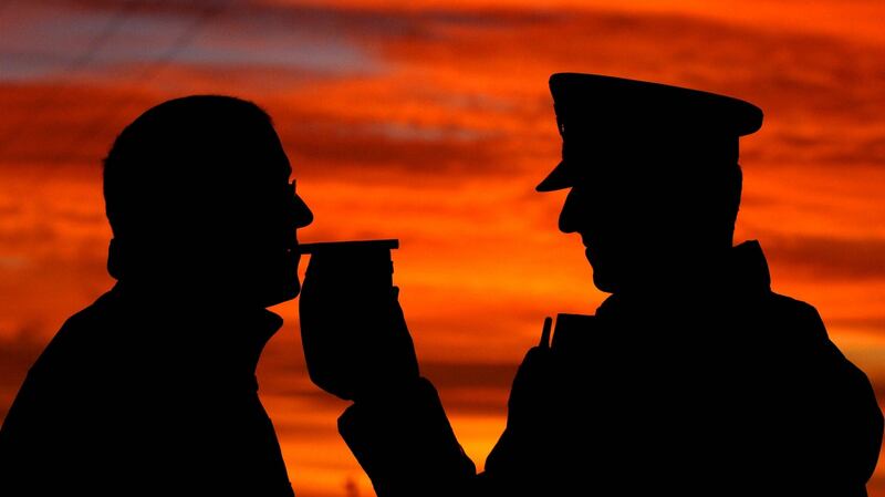 The Garda and road safety agencies are warning motorists not to drink and drive, especially  over the St Patrick’s Day weekend. Photograph: John Giles/PA