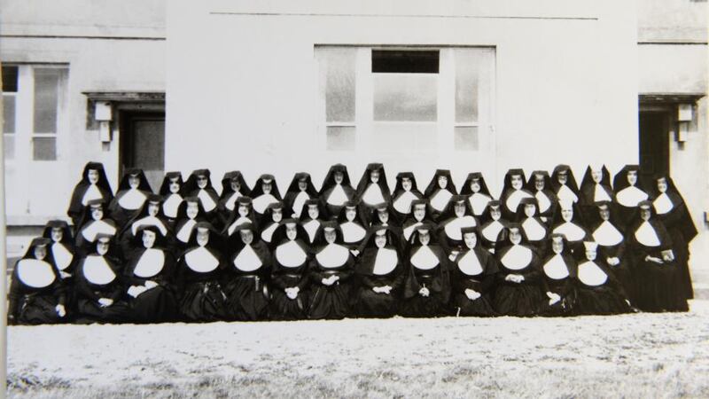 Undated archive photo of nuns outside the holiday house