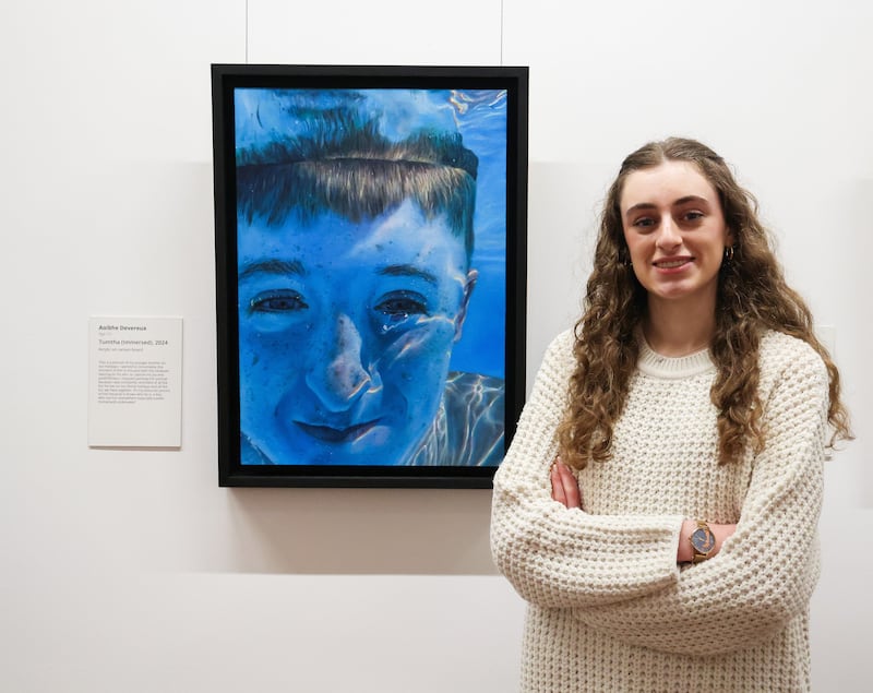 Sixteen year old Aoibhe Devereux was also announced as the overall winner of the AIB Young Portrait Prize