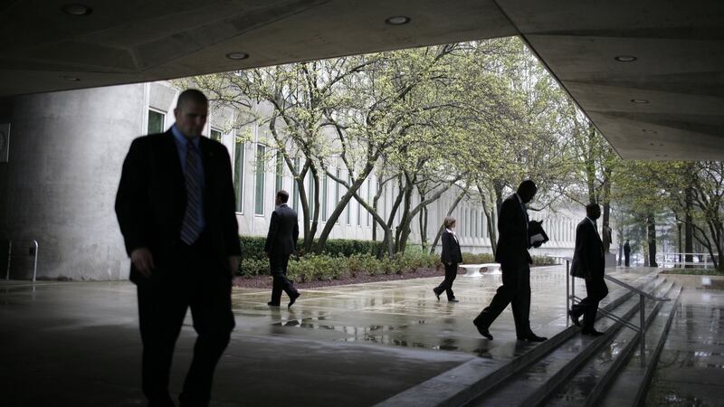 CIA headquarters in Langley, Virginia. The whistleblower is, according to the three  people familiar with his identity, a CIA officer. Photograph:  Charles Ommanney/Getty Images