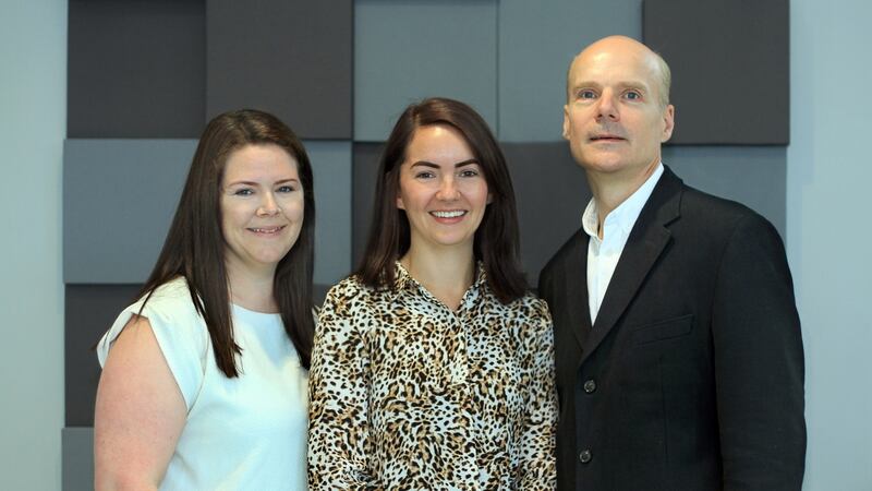 SepTec co-founders Elaine Spain, Kellie Adamson and Prof Robert Forster.