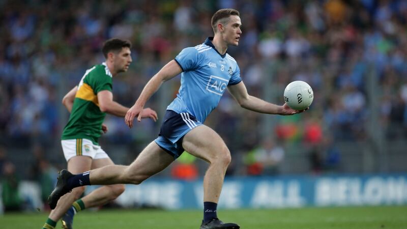 Dublin’s Brian Fenton in action against Kerry in last year’s All-Ireland final replay. He has yet to taste defeat in the championship. Photograph: Billy Stickland/Inpho