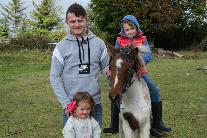 Timmy Casey and family. Photograph: Martin Beanz Warde