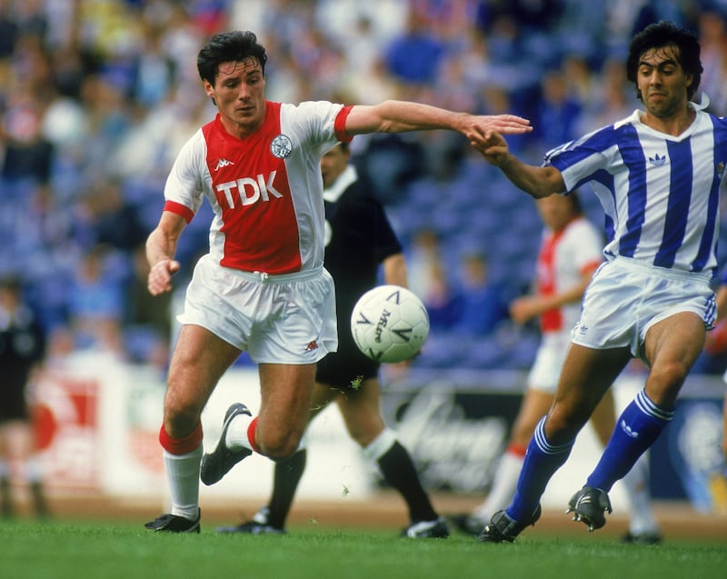 Frank Stapleton had a brief spell at Ajax Amsterdam in 1987. The lone goal he scored for them was against Dundalk in the then European Cup Winners' Cup. Photograph: Chris Cole/Getty Images