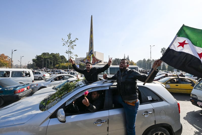 Syrians flocked to the main square of the capital city Damascus on December 9th to mark what many regard as a long-awaited new dawn after the fall of president Bashar al-Assad. Photograph: Louai Beshara/AFP/Getty Images