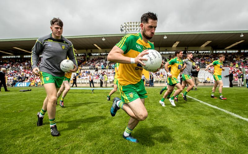 Mark McHugh, once an outfield player for Donegal, has recently been deployed as a goalkeeper for his club. Photograph: James Crombie/Inpho