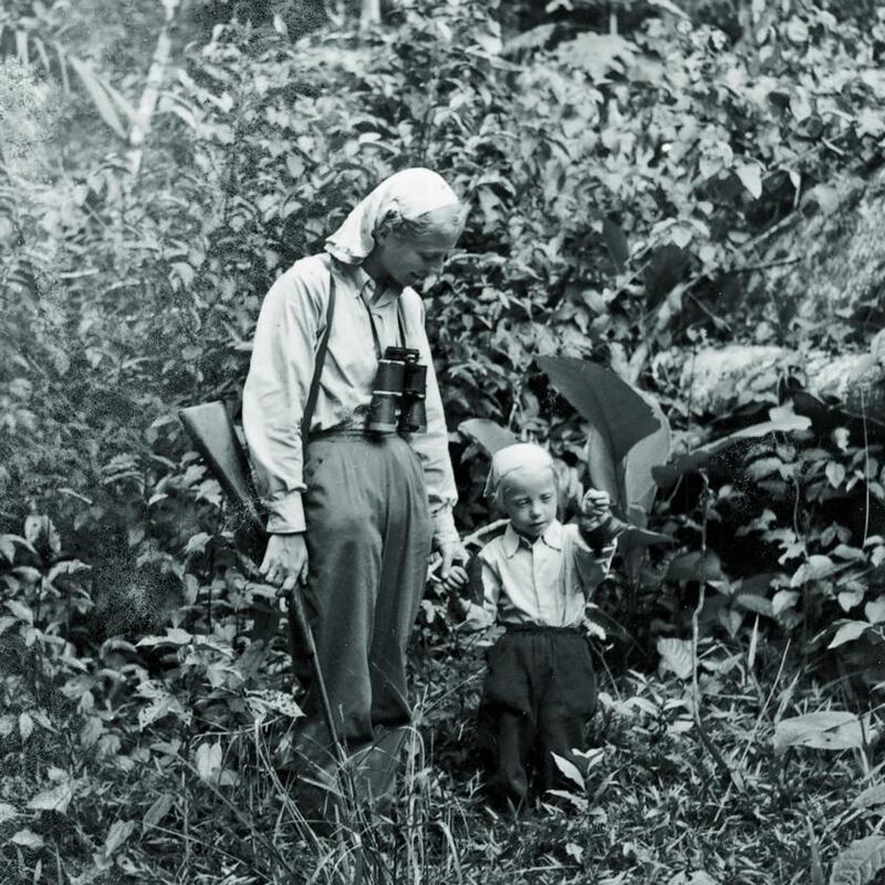 Juliane and her mother on a first foray into the rainforest in 1959. Photograph: Hans-Wilhelm Koepcke via the New York Times