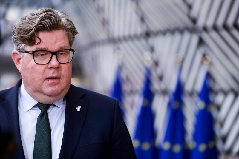 Sweden's justice minister Gunnar Strommer: 'The state-run homes have functioned as a kind of recruitment base for the criminal networks.'  Photograph: Kenzo Tribouillard/AFP via Getty Images