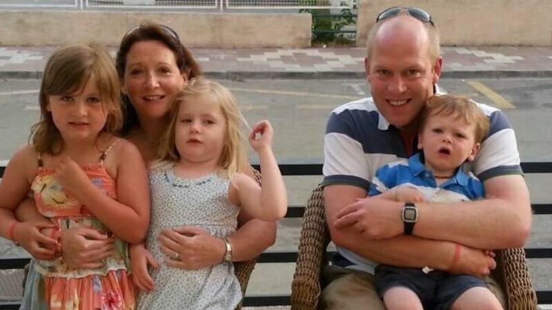 Garda Anthony Golden with his wife Nicole Golden and their three children