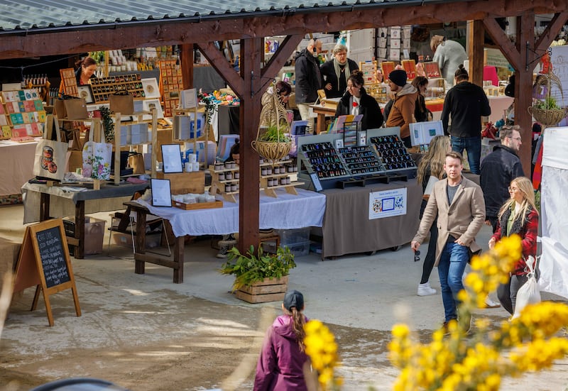 The Mountain View farmers market in Ballyhale, Co Kilkenny serves excellent street food. Photograph: Dylan Vaughan