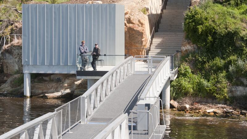 Wharf at MONA, the Museum of Old and New Art.