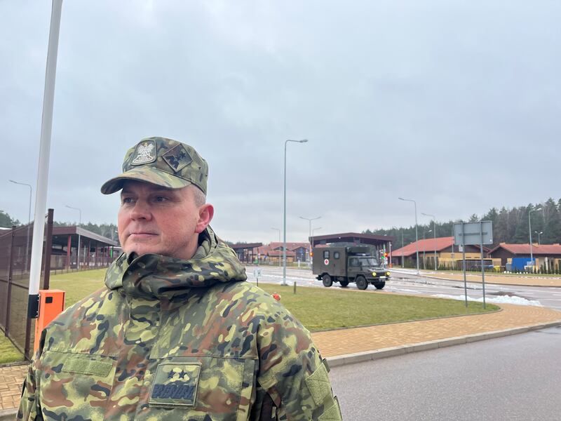 Robert Bagan, Commander of Polish border guards. Photo: Jack Power