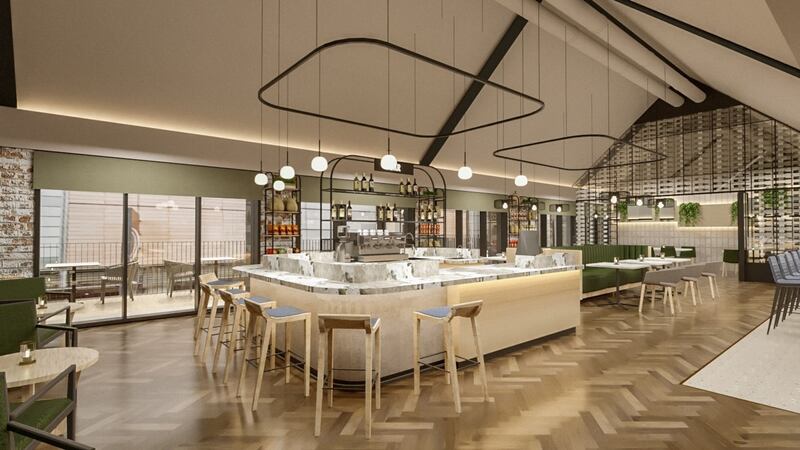 A computer-generated image of Donnybrook Fair’s new restaurant, Loft, in Dundrum Town Centre