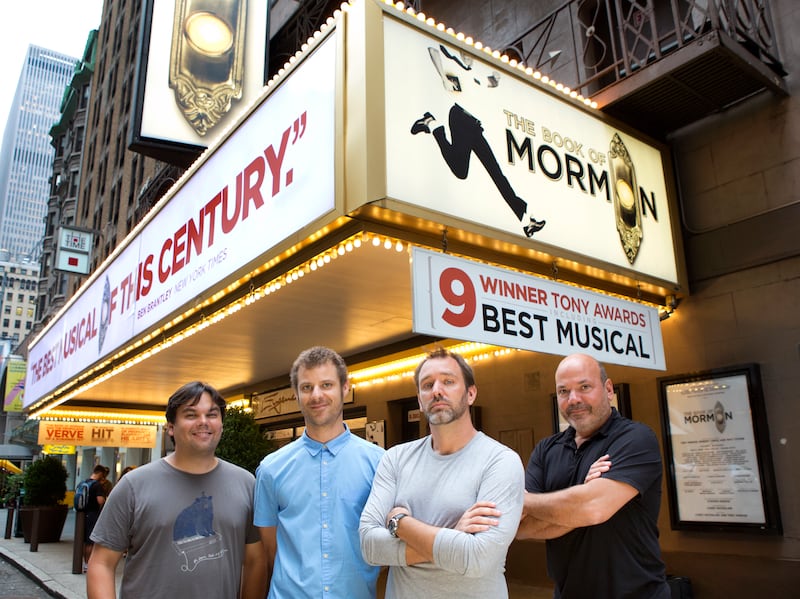 The Book of Mormon: Robert Lopez, Matt Stone, Trey Parker and Casey Nicholaw