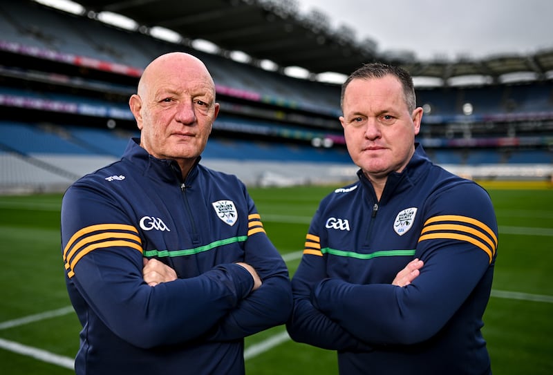 Ireland joint managers Terence McNaughton (left) and Michael Kavanagh. Photograph: Sam Barnes/Sportsfile