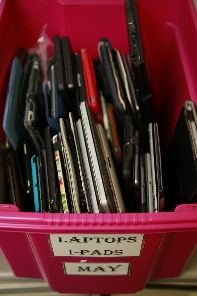 Laptops, tablets and iPads lost in May. Photograph: Nick Bradshaw