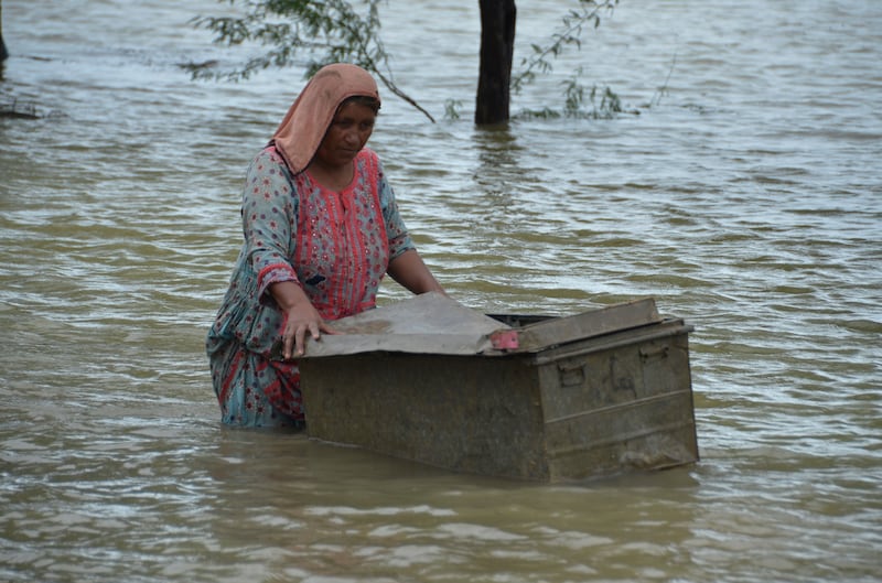 Monsoon rains in Pakistan typically begin in July. But this year, heavy downpours started in June, triggering floods. Photograph: Zahid Hussain/AP