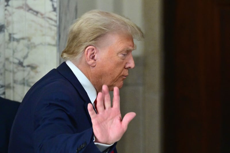 Former US president Donald Trump. Running for the position of speaker would push the boundaries of congressional norms. Photograph: Angela Weiss/AFP via Getty Images