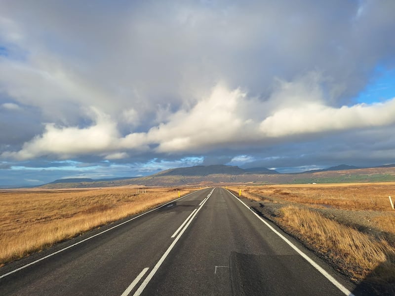 On the road in Iceland