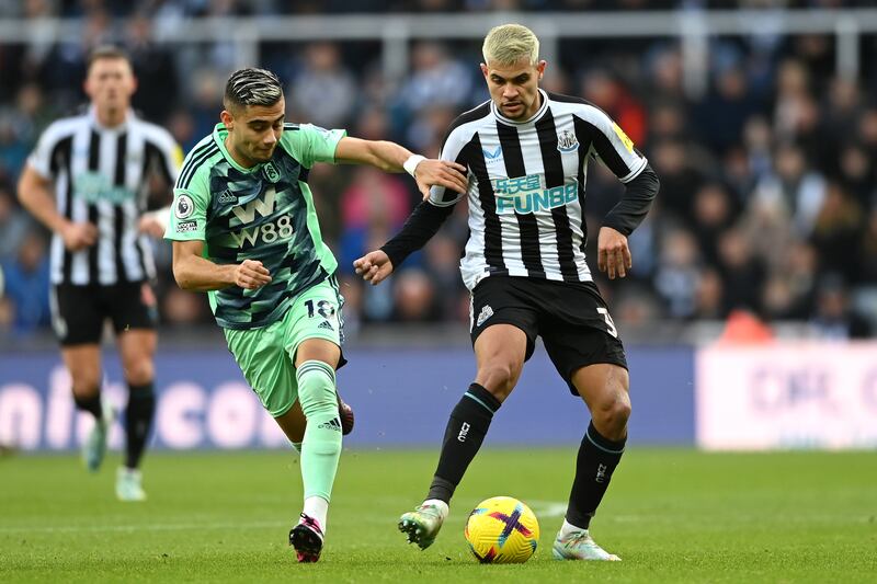 Bruno Guimaraes, the extravagantly gifted Brazil playmaker, has flourished on Tyneside. Photograph: Michael Regan/Getty Images