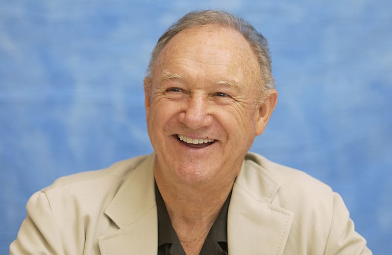 Gene Hackman during a Runaway Jury press conference in New Orleans. Photograph: Vera Anderson/WireImage