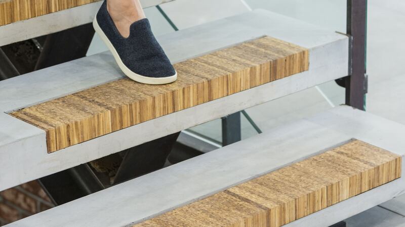 A chopstick staircase. Photograph: Paul Grdina/ChopValue