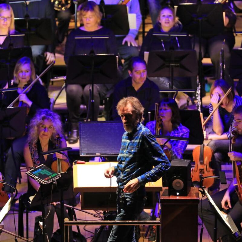 RTÉ Concert Orchestra: conductor David Brophy leads the rehearsal. Photograph: Nick Bradshaw