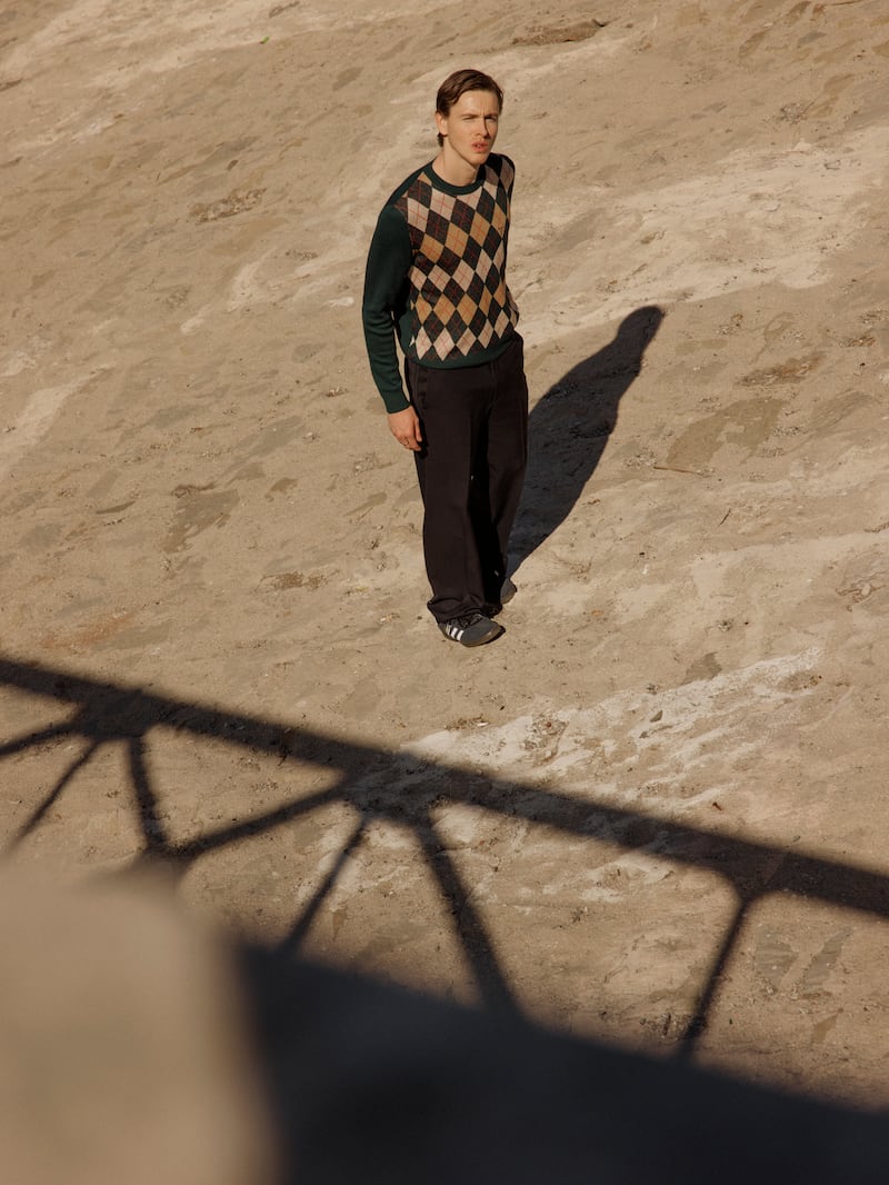 Actor Harris Dickinson spent most of his teenage years in the Royal Marines Cadets. Photograph: Chantal Anderson/New York Times