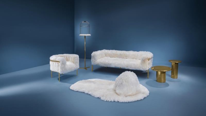 Snow White sheepskin collection for Scarlet Splendor