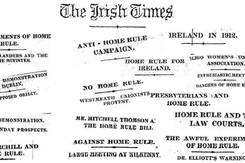 ‘The Irish Times’ and Home Rule