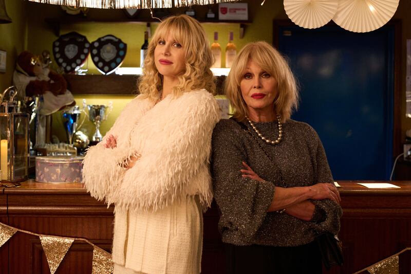 Lucy Punch as Amanda and Joanna Lumley as Felicity in Amandaland. Photograph: BBC