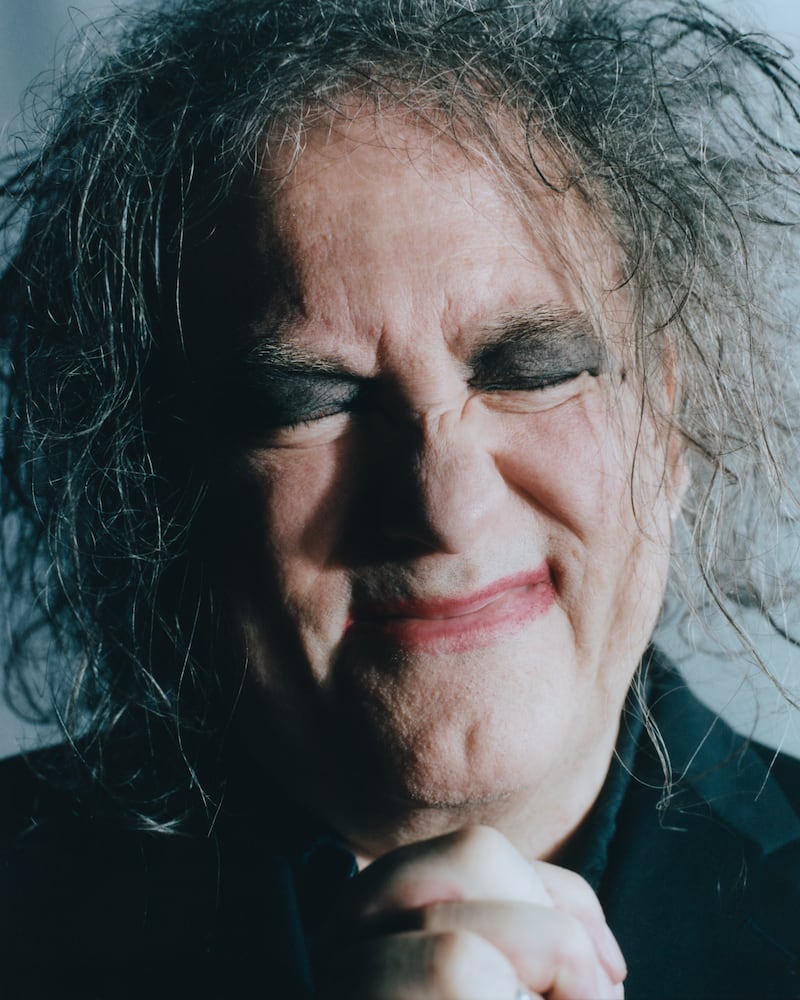 Robert Smith, frontman of the Cure, whose first new album in 16 years is out this week, in Brighton, England on Oct. 30, 2024. 'I think it's natural, as you grow older, to feel more and more despairing of what goes on,' Smith said of the material on their new album. 'Because you've seen it all before and you see the same mistakes being made. And I feel like we're going backwards.' Photograph: Charlie Gates/The New York Times