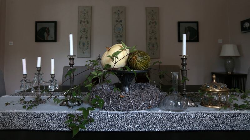 Detail in the dining room of Donaguile House in Castlecomer, Co Kilkenny. Photograph: Laura Hutton/The Irish Times