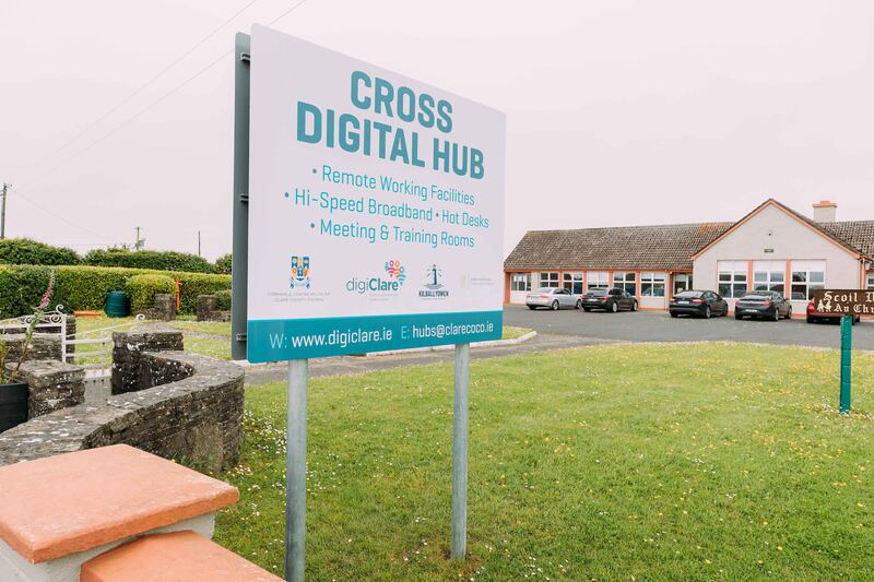 The Cross Digital Hub, Co Clare, one of many hubs across the country that are making remote working far easier. Photograph: Eamon Ward