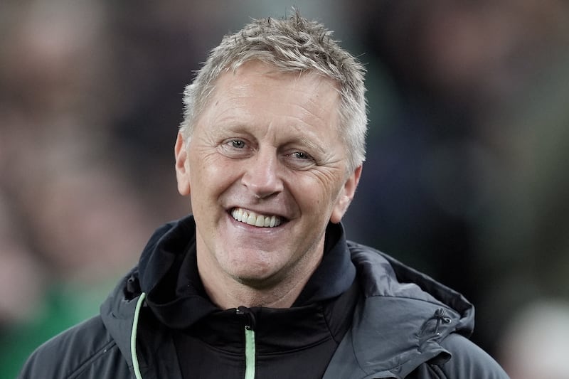 Republic of Ireland head coach Heimir Hallgrímsson enjoyed the Ireland win on Thursday night when the side beat Finland 1-0. Photograph: Brian Lawless/PA 