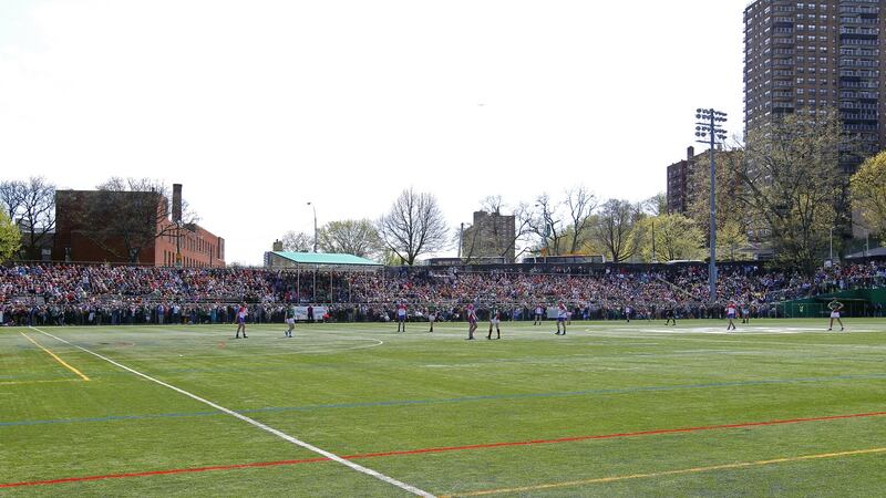 A packed Gaelic Park for the meeting of New York and Mayo. Photograph: Andy Martin/Inpho