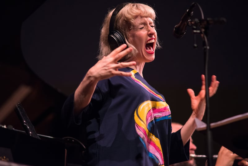 Jennifer Walshe performing at a festival in Brooklyn in 2017. Photograph: Jacob Blickenstaff/The New York Times